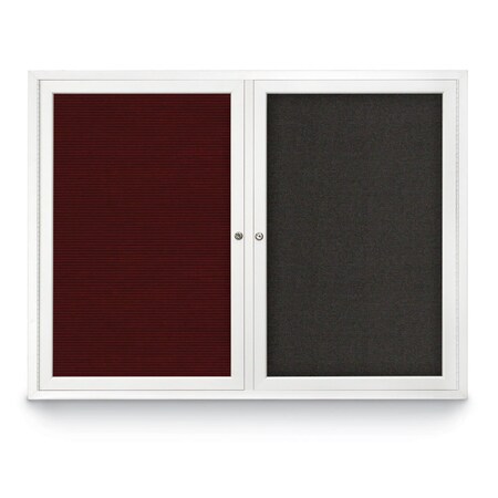 United Visual Products Corkboard, Synthetic Forbo/Black, 72"x 48" UV419I-BLACK-FORBO